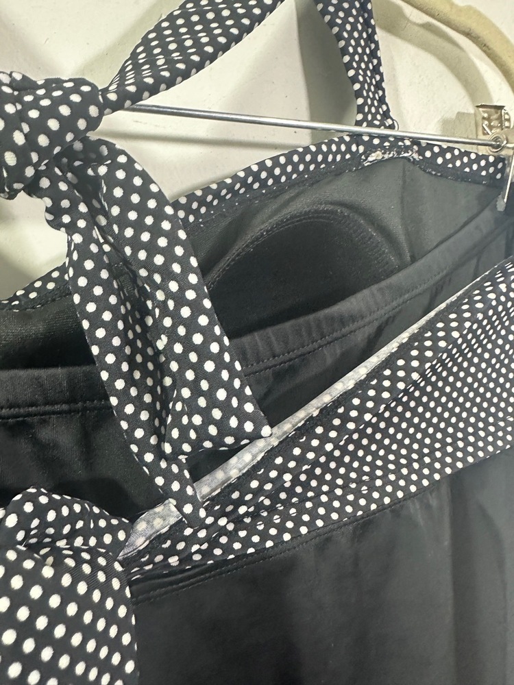 Jaclyn Smith SWIM Dress Womens Size 16 Black Aline Halter Neck Polka Dot Top - Picture 11 of 13
